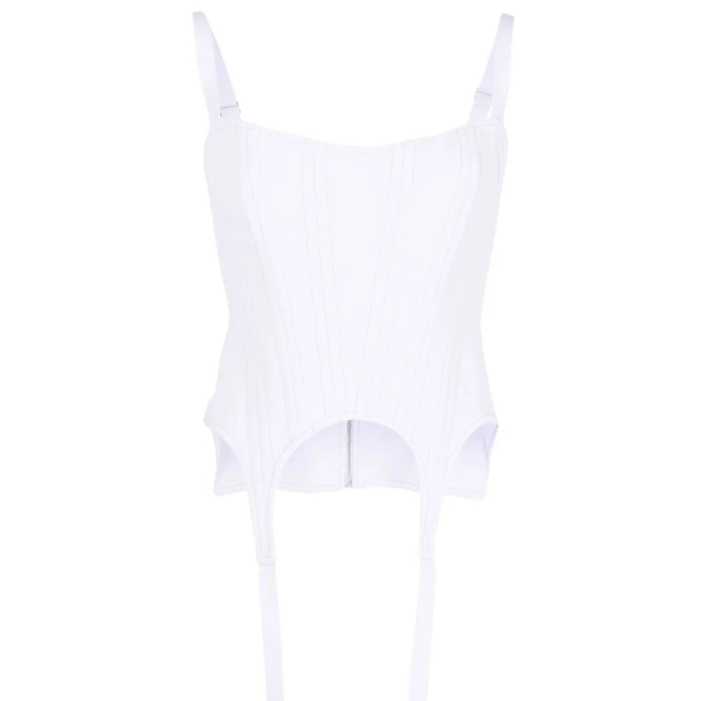 Dion Lee White Corset Top